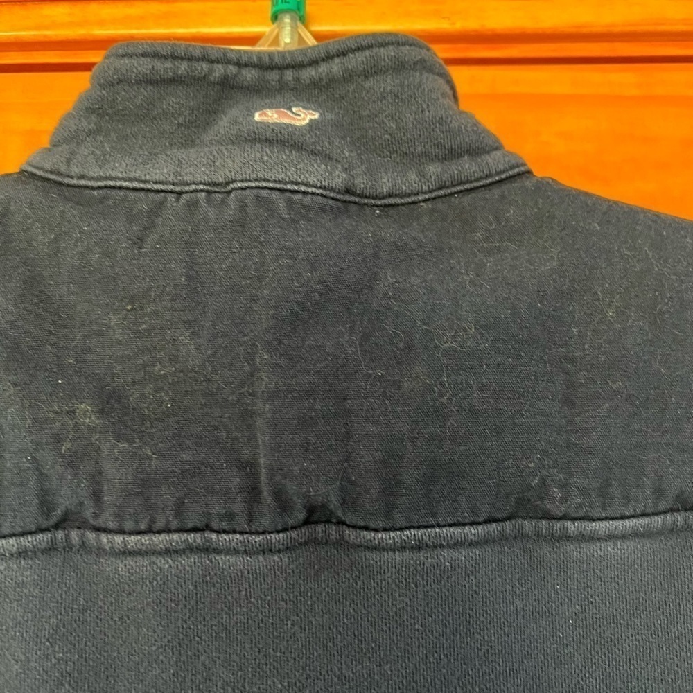 Vineyard Vines Navy 1/4 Zip Pullover Sweatshirt Women's Small - Picture 5 of 6